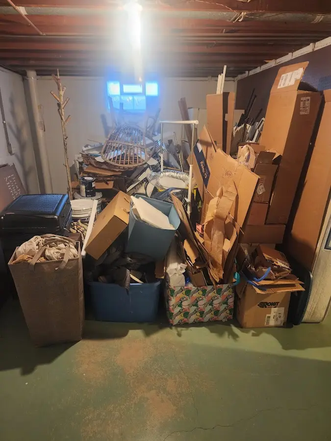 Roll-off dumpster container at job site for Roll Off Dumpster Rental in Rice